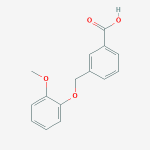 molecular formula C15H14O4 B2618945 3-[(2-甲氧基苯氧基)甲基]苯甲酸 CAS No. 514221-07-9