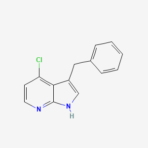 molecular formula C14H11ClN2 B2618953 3-benzyl-4-chloro-1H-pyrrolo[2,3-b]pyridine CAS No. 2137845-36-2