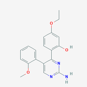 2-(2-Amino-5-(2-methoxyphenyl)pyrimidin-4-yl)-5-ethoxyphenol