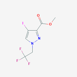 methyl 4-iodo-1-(2,2,2-trifluoroethyl)-1H-pyrazole-3-carboxylate