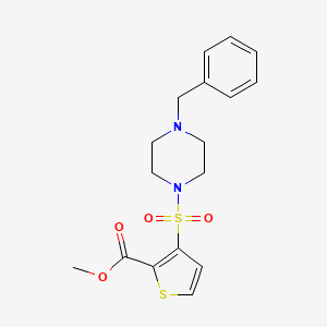 molecular formula C17H20N2O4S2 B2618972 Methyl 3-[(4-benzylpiperazin-1-yl)sulfonyl]thiophene-2-carboxylate CAS No. 895262-65-4