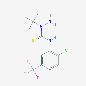 3-Amino-3-tert-butyl-1-[2-chloro-5-(trifluoromethyl)phenyl]thiourea