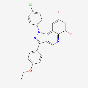 molecular formula C24H16ClF2N3O B2618974 1-(4-chlorophenyl)-3-(4-ethoxyphenyl)-6,8-difluoro-1H-pyrazolo[4,3-c]quinoline CAS No. 901030-90-8