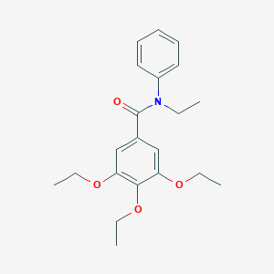 molecular formula C21H27NO4 B261898 3,4,5-triethoxy-N-ethyl-N-phenylbenzamide 