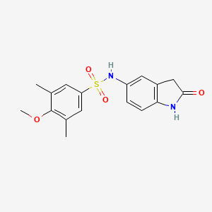 4-methoxy-3,5-dimethyl-N-(2-oxoindolin-5-yl)benzenesulfonamide