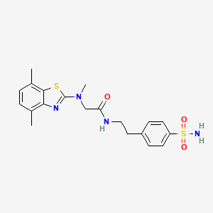 2-((4,7-dimethylbenzo[d]thiazol-2-yl)(methyl)amino)-N-(4-sulfamoylphenethyl)acetamide
