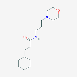 molecular formula C16H30N2O2 B261900 3-cyclohexyl-N-[3-(morpholin-4-yl)propyl]propanamide 
