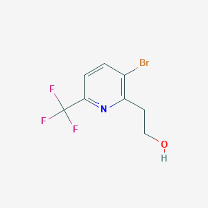 2-[3-Bromo-6-(trifluoromethyl)pyridin-2-yl]ethanol