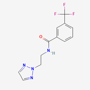 molecular formula C12H11F3N4O B2619002 N-(2-(2H-1,2,3-triazol-2-yl)ethyl)-3-(trifluoromethyl)benzamide CAS No. 2097919-75-8