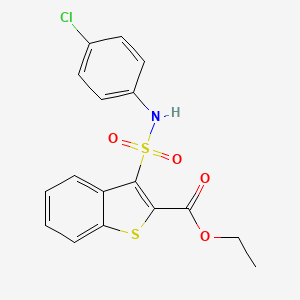 Ethyl 3-[(4-chlorophenyl)sulfamoyl]-1-benzothiophene-2-carboxylate