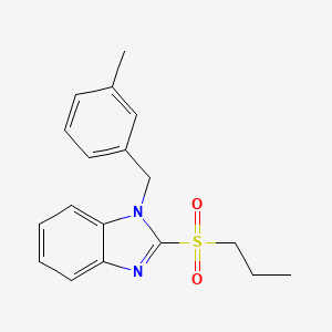 1-(3-methylbenzyl)-2-(propylsulfonyl)-1H-benzo[d]imidazole