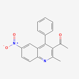1-(2-Methyl-6-nitro-4-phenylquinolin-3-yl)ethanone