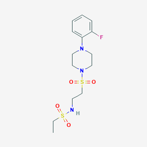 N-(2-((4-(2-fluorophenyl)piperazin-1-yl)sulfonyl)ethyl)ethanesulfonamide