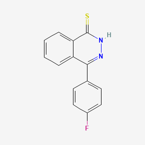 molecular formula C14H9FN2S B2619042 4-(4-Fluorophenyl)phthalazine-1-thiol CAS No. 304863-71-6