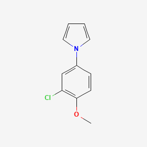 molecular formula C11H10ClNO B2619044 1-(3-氯-4-甲氧基苯基)-1H-吡咯 CAS No. 881041-02-7
