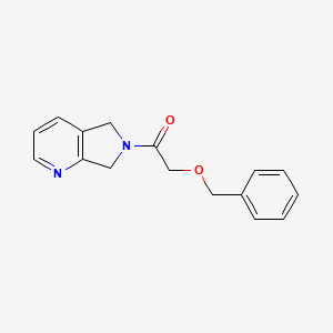 molecular formula C16H16N2O2 B2619046 2-(benzyloxy)-1-(5H-pyrrolo[3,4-b]pyridin-6(7H)-yl)ethanone CAS No. 2177060-70-5