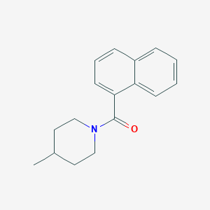 molecular formula C17H19NO B261906 4-Methyl-1-(1-naphthoyl)piperidine 