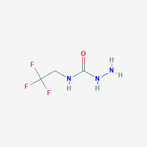 molecular formula C3H6F3N3O B2619077 1-Amino-3-(2,2,2-trifluoroethyl)urea CAS No. 1094561-65-5