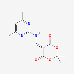 5-(((4,6-Dimethylpyrimidin-2-YL)amino)methylene)-2,2-dimethyl-1,3-dioxane-4,6-dione