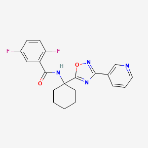 2,5-difluoro-N-(1-(3-(pyridin-3-yl)-1,2,4-oxadiazol-5-yl)cyclohexyl)benzamide