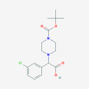2-(4-Boc-piperazinyl)-2-(3-chlorophenyl)acetic acid