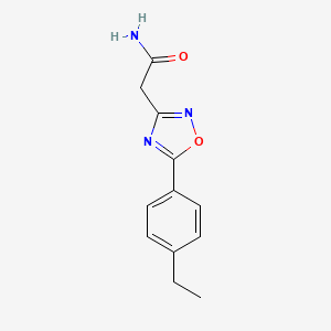 2-[5-(4-Ethylphenyl)-1,2,4-oxadiazol-3-yl]acetamide