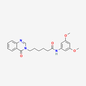 molecular formula C22H25N3O4 B2619157 N-(3,5-dimethoxyphenyl)-6-(4-oxoquinazolin-3(4H)-yl)hexanamide CAS No. 880810-45-7