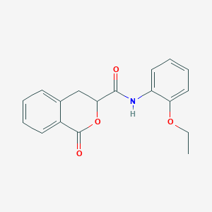 molecular formula C18H17NO4 B2619168 N-(2-ethoxyphenyl)-1-oxo-3,4-dihydroisochromene-3-carboxamide CAS No. 868154-18-1