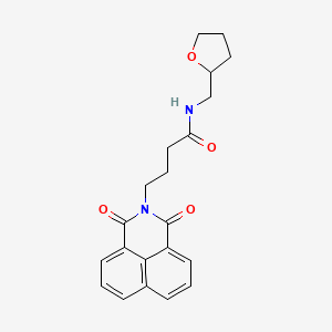 4-(1,3-dioxo-1H-benzo[de]isoquinolin-2(3H)-yl)-N-(tetrahydrofuran-2-ylmethyl)butanamide