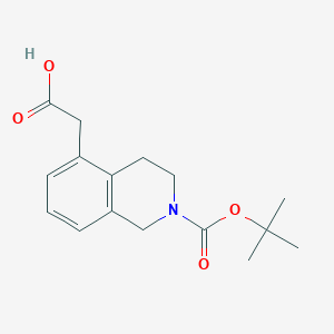 2-{2-[(Tert-butoxy)carbonyl]-1,2,3,4-tetrahydroisoquinolin-5-yl}acetic acid