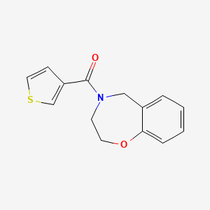 (2,3-dihydrobenzo[f][1,4]oxazepin-4(5H)-yl)(thiophen-3-yl)methanone