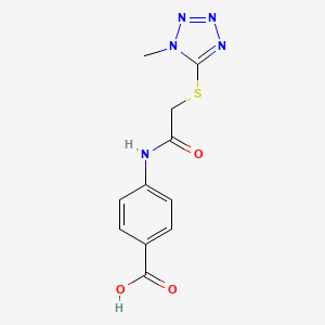 4-({[(1-methyl-1H-tetrazol-5-yl)thio]acetyl}amino)benzoic acid