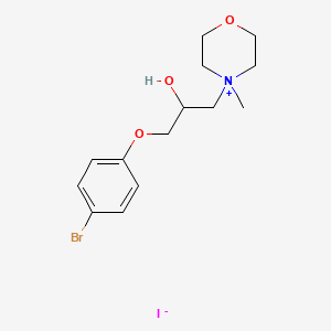 4-(3-(4-Bromophenoxy)-2-hydroxypropyl)-4-methylmorpholin-4-ium iodide