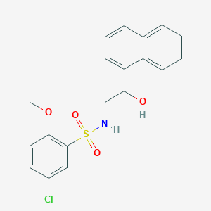 5-chloro-N-(2-hydroxy-2-(naphthalen-1-yl)ethyl)-2-methoxybenzenesulfonamide