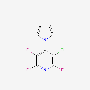 molecular formula C9H4ClF3N2 B2619207 3-chloro-2,5,6-trifluoro-4-(1H-pyrrol-1-yl)pyridine CAS No. 900019-75-2
