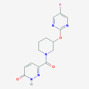 6-(3-((5-fluoropyrimidin-2-yl)oxy)piperidine-1-carbonyl)pyridazin-3(2H)-one