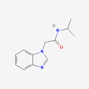 molecular formula C12H15N3O B2619220 1H-1,3-Benzimidazole-1-acetamide, N-(1-methylethyl)- CAS No. 853752-99-5