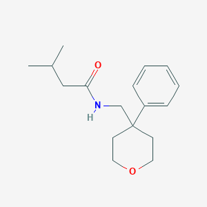 molecular formula C17H25NO2 B261923 3-methyl-N-[(4-phenyltetrahydro-2H-pyran-4-yl)methyl]butanamide 