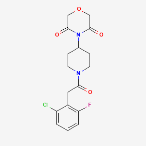 4-(1-(2-(2-Chloro-6-fluorophenyl)acetyl)piperidin-4-yl)morpholine-3,5-dione