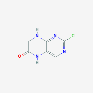 molecular formula C6H5ClN4O B2619250 2-Chloro-7,8-dihydropteridin-6(5H)-one CAS No. 875231-98-4; 944580-73-8