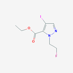 molecular formula C8H10FIN2O2 B2619258 ethyl 1-(2-fluoroethyl)-4-iodo-1H-pyrazole-5-carboxylate CAS No. 1856102-32-3