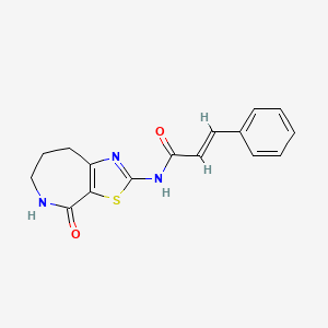 N-(4-oxo-5,6,7,8-tetrahydro-4H-thiazolo[5,4-c]azepin-2-yl)cinnamamide