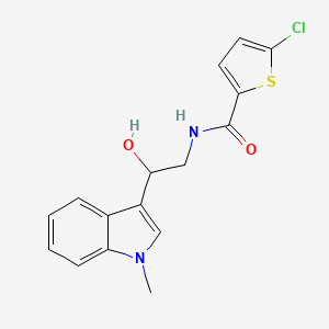 5-chloro-N-(2-hydroxy-2-(1-methyl-1H-indol-3-yl)ethyl)thiophene-2-carboxamide