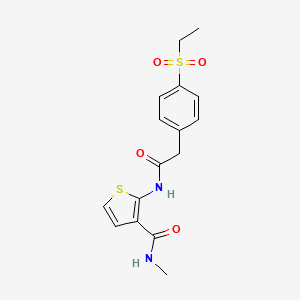 2-(2-(4-(ethylsulfonyl)phenyl)acetamido)-N-methylthiophene-3-carboxamide