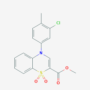 methyl 4-(3-chloro-4-methylphenyl)-4H-1,4-benzothiazine-2-carboxylate 1,1-dioxide