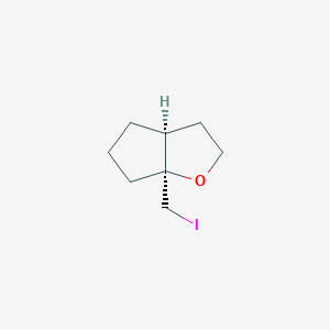molecular formula C8H13IO B2619282 (3AS,6aS)-6a-(iodomethyl)hexahydro-2H-cyclopenta[b]furan CAS No. 2227702-55-6
