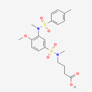 4-(3-(N,4-dimethylphenylsulfonamido)-4-methoxy-N-methylphenylsulfonamido)butanoic acid