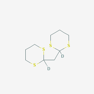 molecular formula C9H16S4 B026193 双(1,3-二硫代-2-基)甲烷-d2 CAS No. 105479-87-6