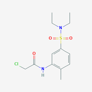 2-chloro-N-[5-(diethylsulfamoyl)-2-methylphenyl]acetamide