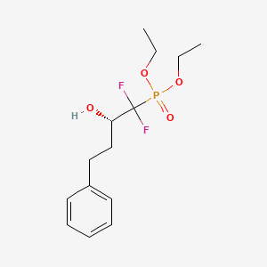Diethyl (1,1-difluoro-2-hydroxy-4-phenylbutyl)phosphonate